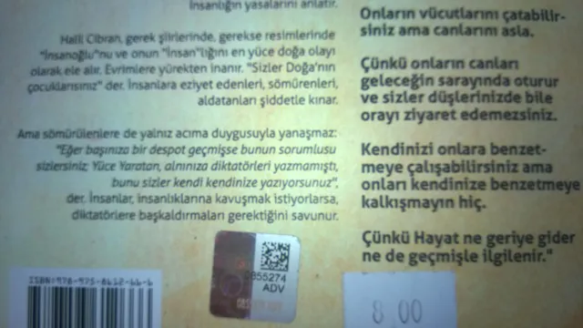cibran arka kapak